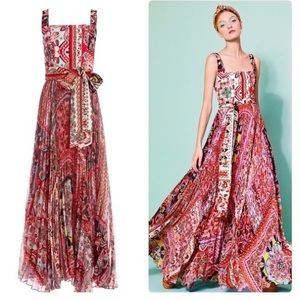 Alice + Olivia Deonna Pleated Maxi Dress